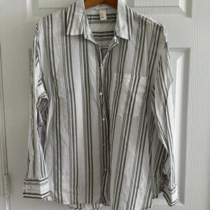 H&M Women's Button-Down Shirt, Size 42 USA 12